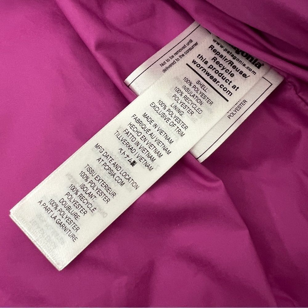 Patagonia RELAXED Fit Lost Canyon Full Zip Quilted Jacket Pink Women’s Size S - Picture 8 of 8
